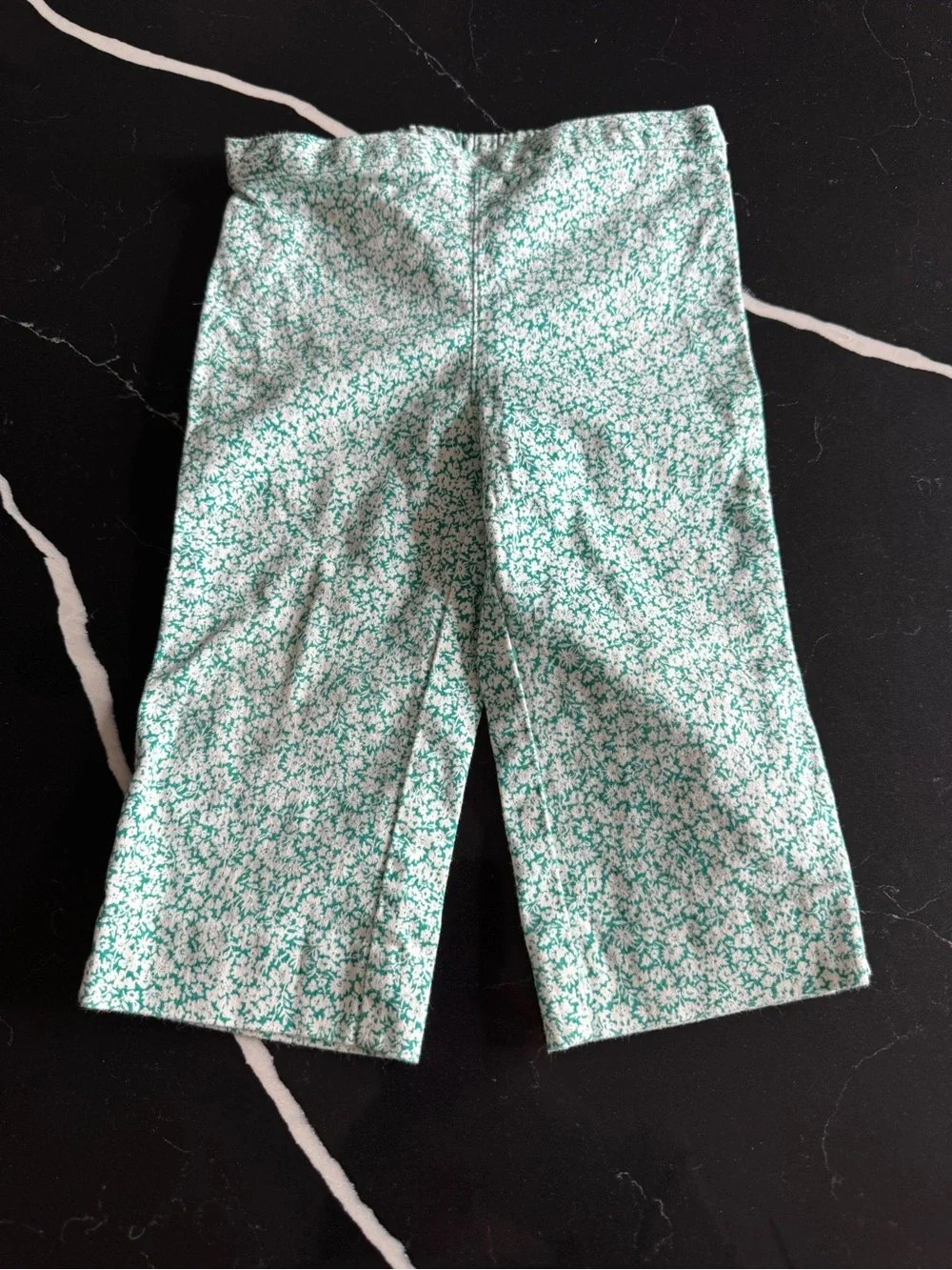 Ralph Lauren Mint Green Floral-Print Baby Pants